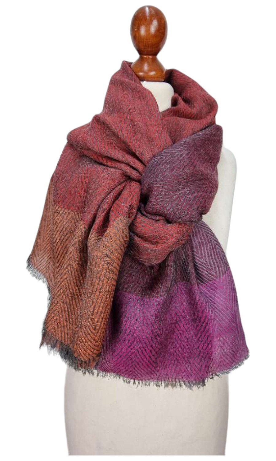 Mohini - großer Schal aus feiner Wolle 